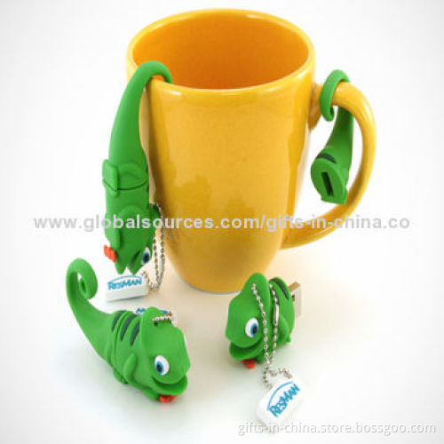 Soft PVC USB Flash Drive, Available in Various Designs, Customized Designs and Logos Accepted